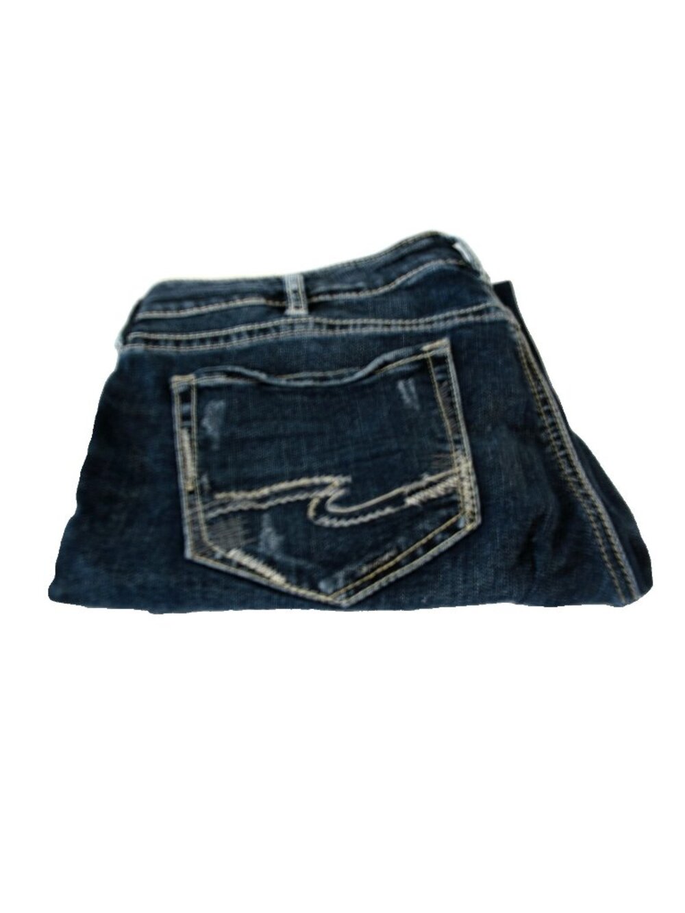 Silver Suki  Jeans Super Skinny Stretch 34x29, darkwash, very lightly distressed